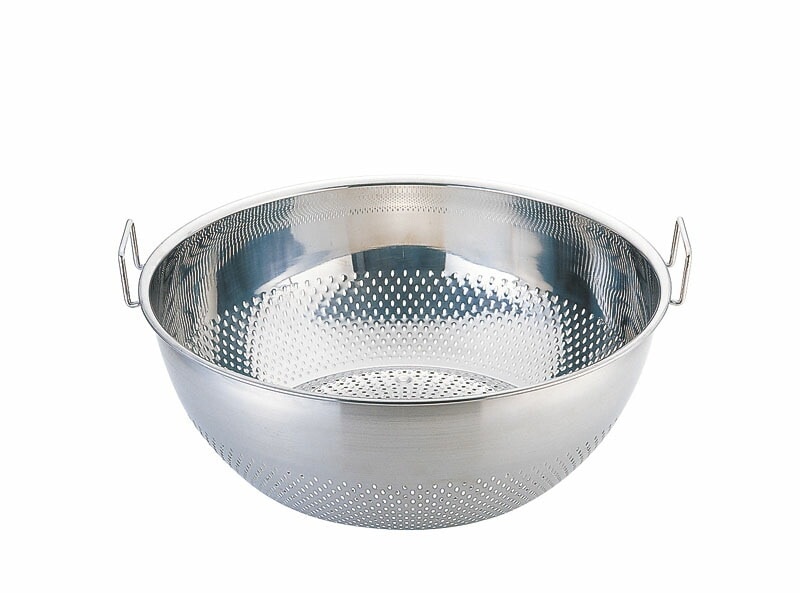 三宝産業 UK 18-8パンチング手付浅型ザル 60cmその他