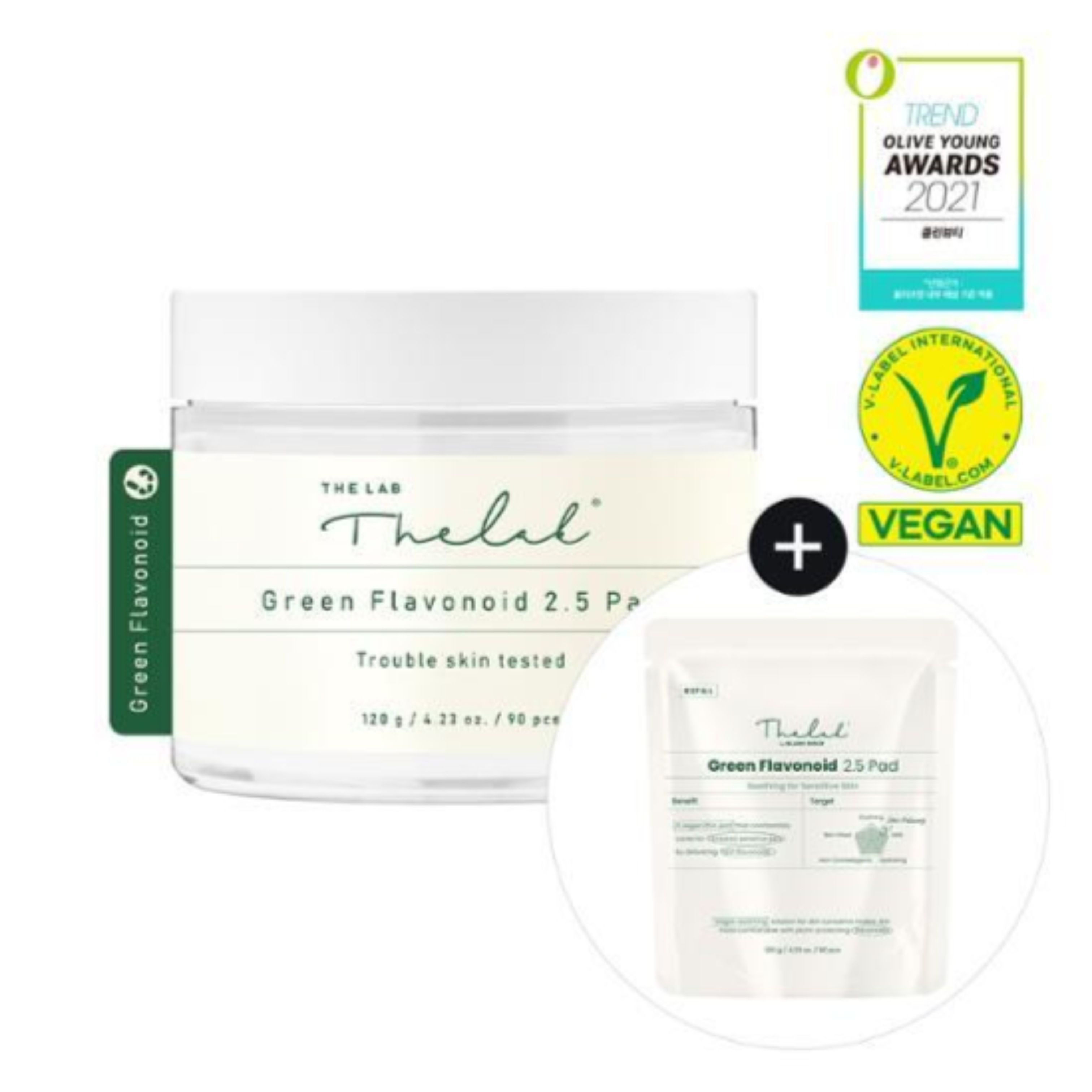 【本品+詰め替え】 グリーンフラボノイド2.5パッド , 90+90枚