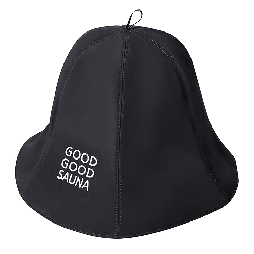 色：ブラック [mujina] [GOOD GOOD SAUNA] サウナハット サウナキャップ サ