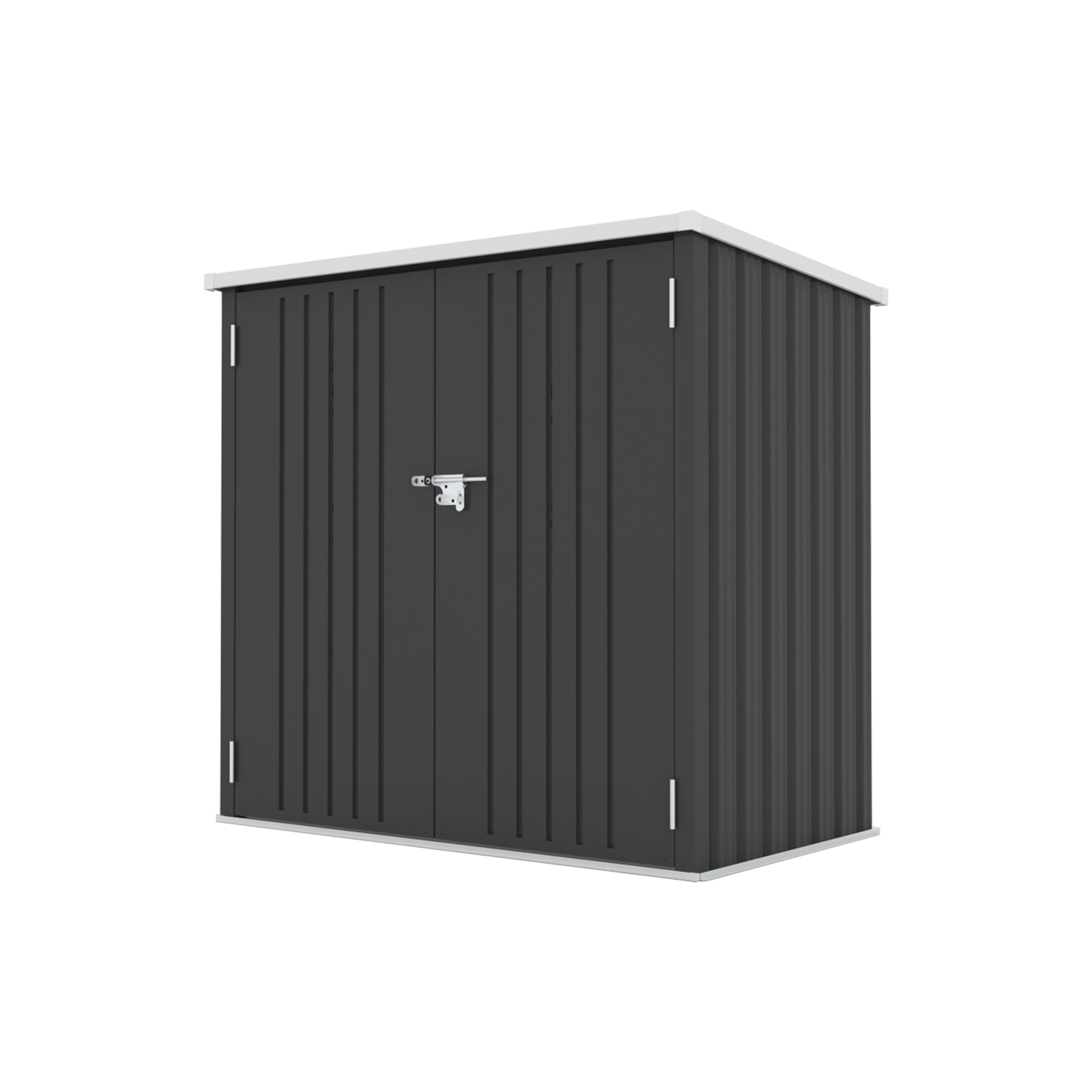 【国内発送Ｍ】1671屋外収納庫 大容量 大型 屋外収納箱 ストッカー 外用 ベランダ 屋外 収納ボックス 金属製 1600L 両開きドア 施錠可能【底板なし】