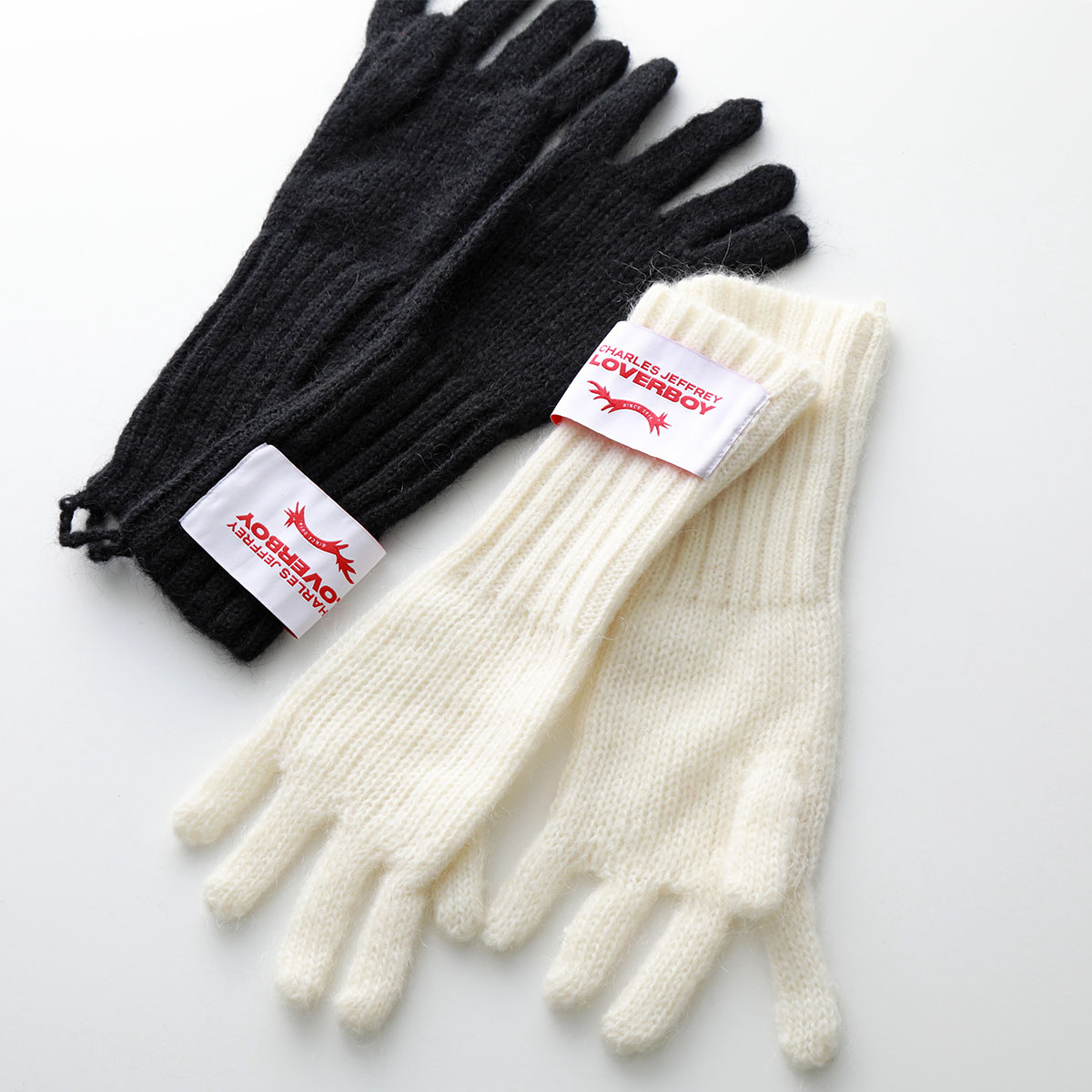 CHARLES JEFFREY LOVERBOY チャールズジェフリーラバーボーイ グローブ MOHAIR GLOVES 31140501 31140503 メンズ ニット 手袋 ロング ロゴラベル