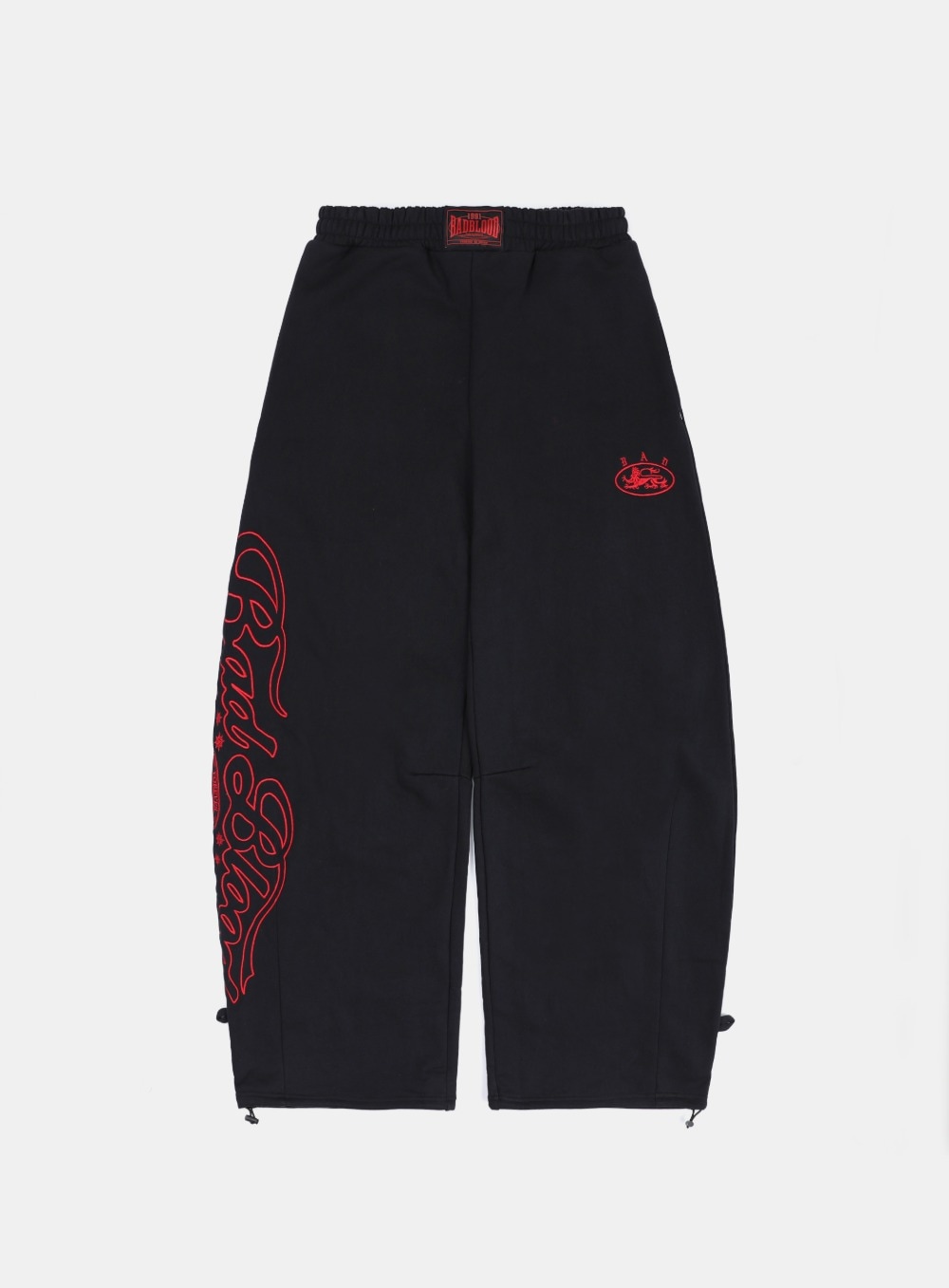 BADBLOOD】 MYSTIC CAPSULE 2 WAY CURVED JOGGER TROUSERS : BLACK