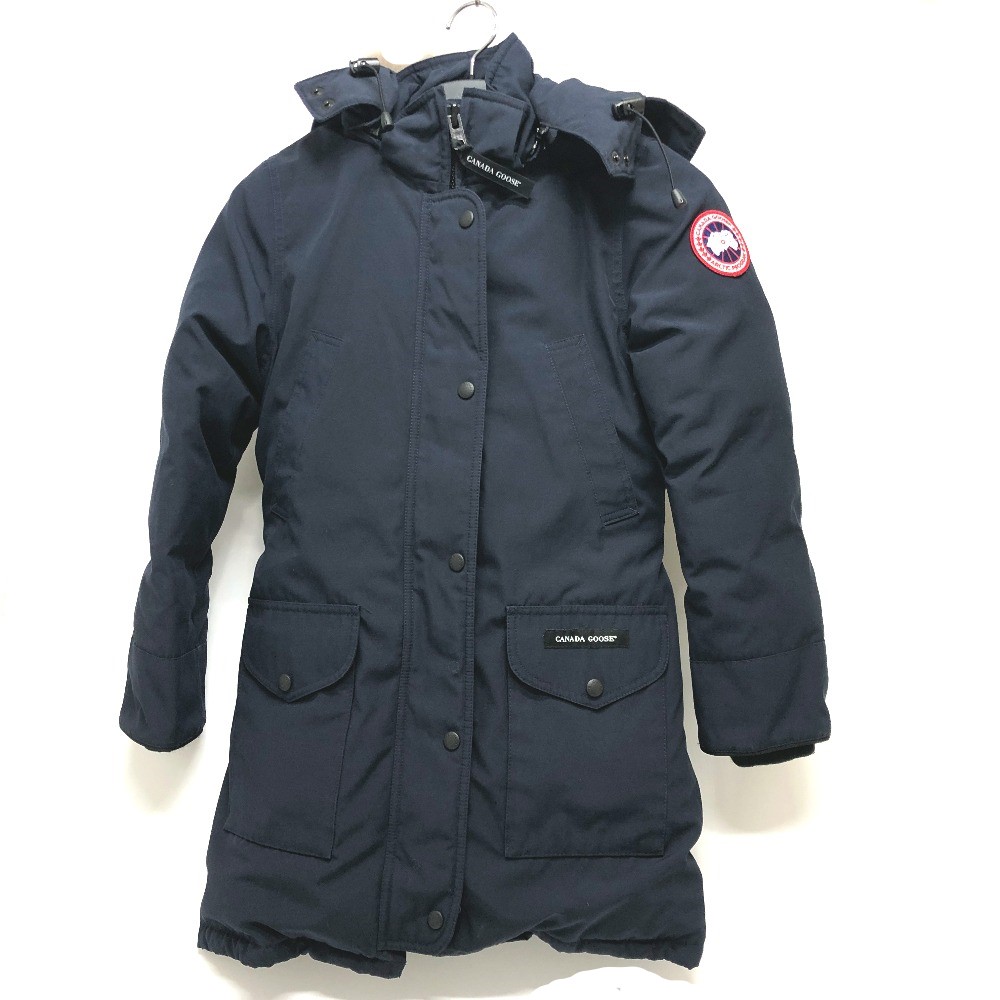 CANADA GOOSE カナダグース ダウンジャケット 6550LA トリリウムパーカー ファー フード アウター 長袖 ダウンコート アパレル ポリエステル ネイビー
