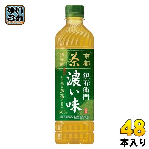 サントリー 緑茶 伊右衛門 濃い味 600ml ペットボトル 48本 (24本入×2 まとめ買い) 茶飲料 カテキン 機能性表示食品 福寿園 5,798円