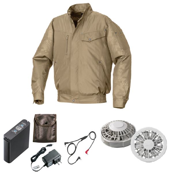 KU92000 空調服 ポリ製 FAN2200G/LIPRO2 キャメルxキャメルエンボス L 14,688円