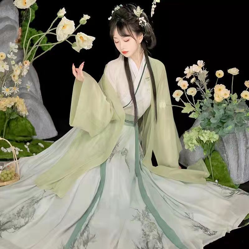 漢服女子学生宋代腰丈アンダースカート妖精伝統漢服古代風写真撮影成人漢服女性ハロウィンクリスマスパーティー仮装30%までに制限