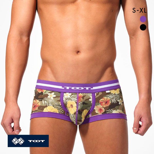 トゥート TOOT ボタニカルカモ ボクサー ウルトラマイクロボクサーパンツ ローライズ メンズ 前