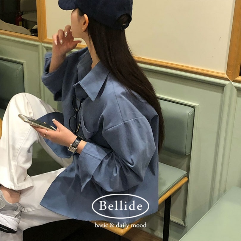 [MADE] ピクニックツイールオーバーフィットシャツ bs1160