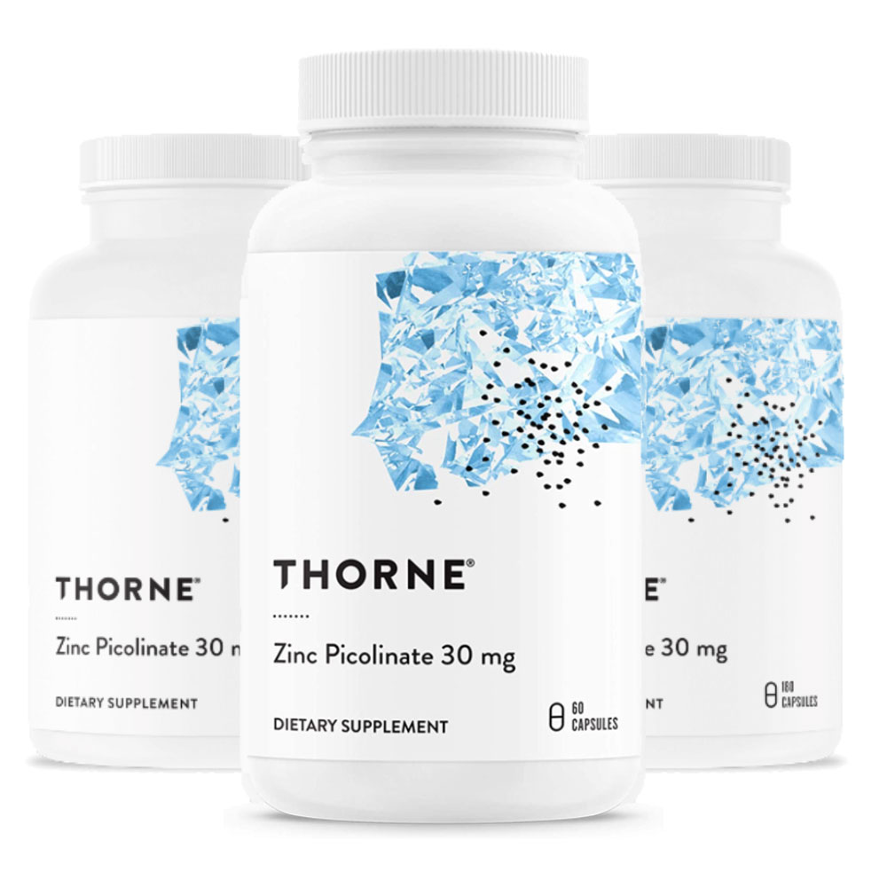 3本ソーンリサーチ ジンクピコリネイト 30mg 180粒 Zinc Picolinate