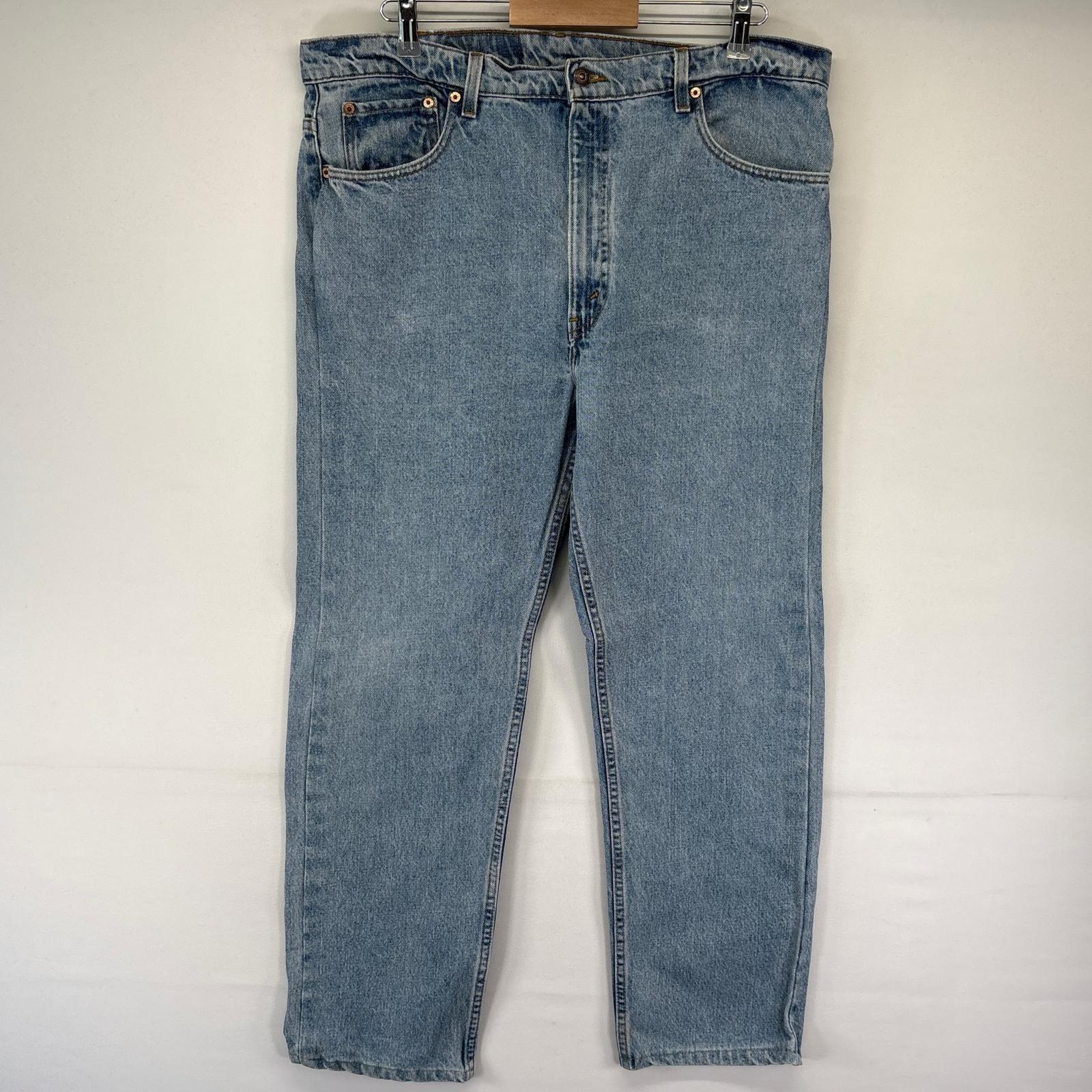 古着 90s/90年代 USA製 デニム パンツ 505 テーパード ジーパン 大きいサイズ W40L30 ブルー系 メンズ