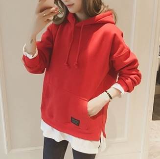 トップス パーカー トレーナー 袖あり 長袖 襟なし ストレート サイドスリット 切り替えデザイン