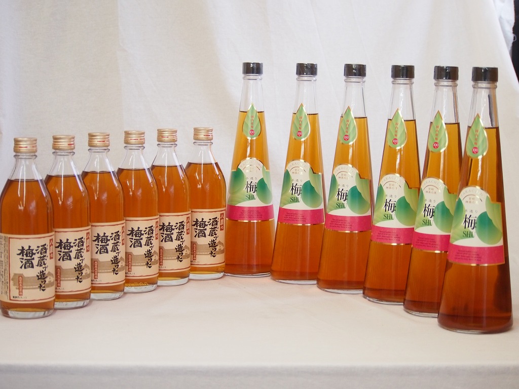 梅酒12本セット(手作り梅酒(宮崎県) 八鹿の酒蔵で造った梅酒(大分)) 720ml6本 500m