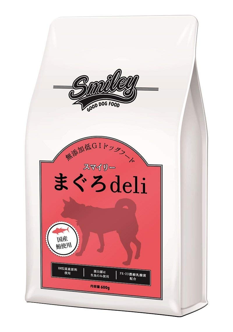【国産 ドッグフード】 無添加 安全 smiley (スマイリー) まぐろ deli 5kg (500g×10)
