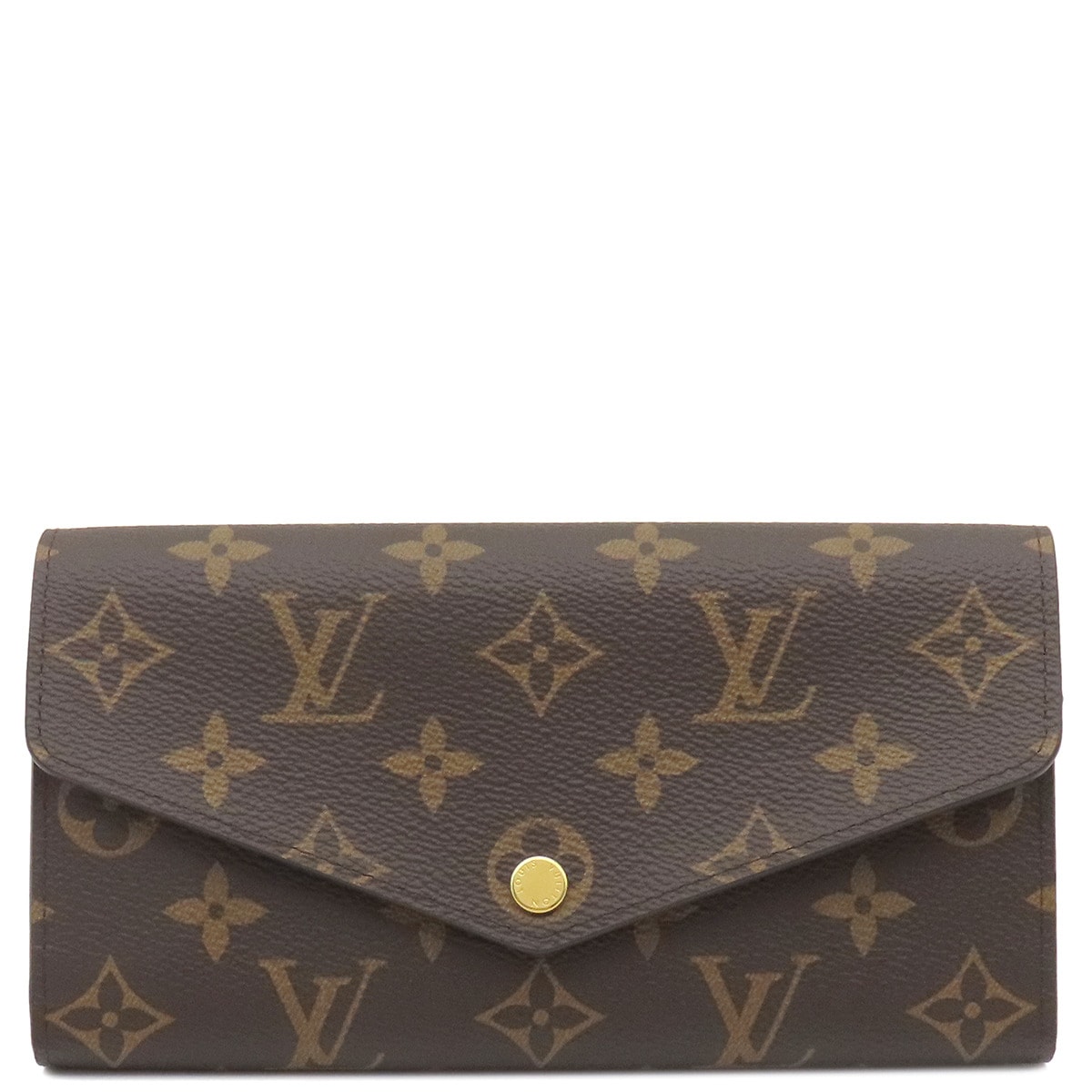 ルイヴィトン LOUIS VUITTON 長財布 ポルトフォイユ サラ モノグラムキャンバス ローズ バレリーヌ ゴールド金具 茶 ピンク M62235 【箱】【中古】