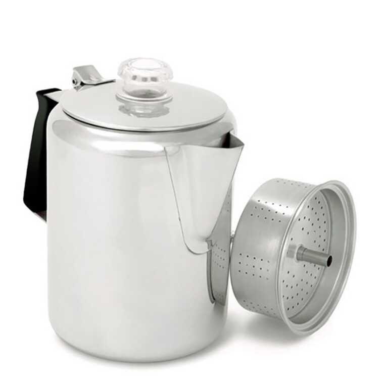 ジーエスアイ ステンレス パーコレーター 9CUP 高さ19cm（1320ml） #11870006C-000