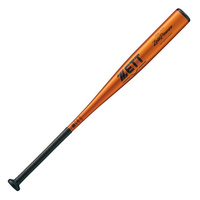 硬式野球 金属製バット ZETTPOWER オレンジゴールド BAT11383C-5601