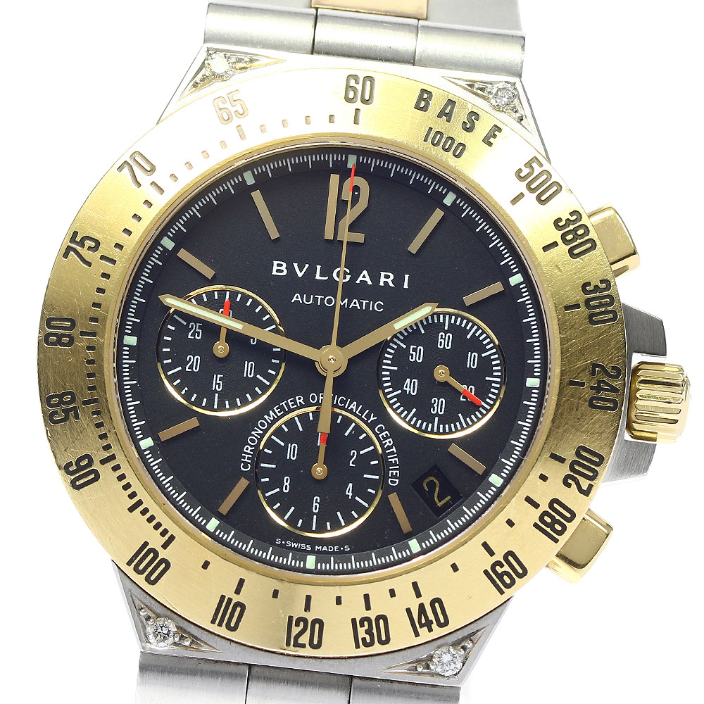 ブルガリ BVLGARI CH40SGTA ディアゴノ プロフェッショナル YGコンビ アフターダイヤ 自動巻き メンズ _764713【中古】