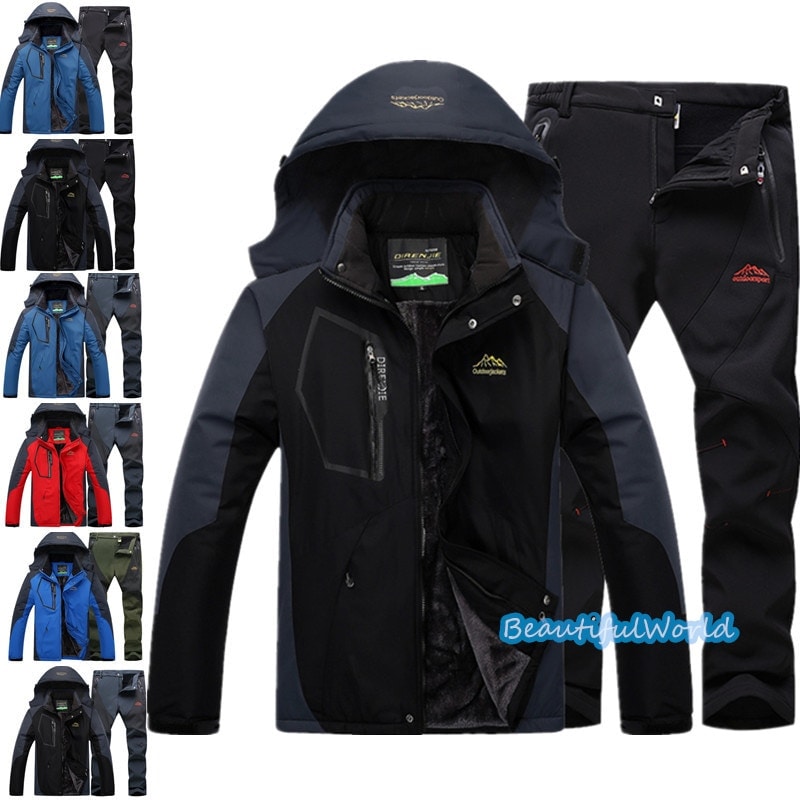 スノーボードウェア上下セットスキーウェアメンズレディースウンテンパーカー上下セットアウトドアウェア男女兼用撥水防風保温登山暖