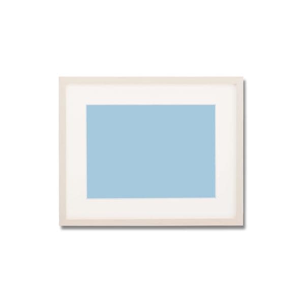 [軽量水彩額]縦横兼用 色あせを防ぐUVカットアクリル/マット付き 水彩額F6 ホワイト