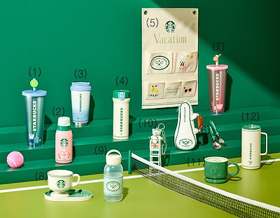 韓国スタバ】23夏②☆Summer Hideout Glass Coldcup 591ml (Starbucks/タンブラー・水筒)  96728707【BUYMA】