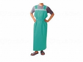 ピジョンタヒラ 軽やか介助用エプロンロングタイプ（男性用） グリーン 男性用 102409AA
