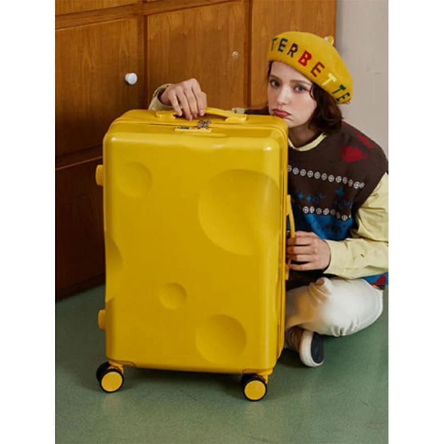 スーツケース キャリーケース チーズ 機内持ち込み 軽量 小型 Sサイズ おしゃれ 短途旅行 出張 3-5日用 かわいい ins人気 キャリーケース キャリーバッグ 4,977円