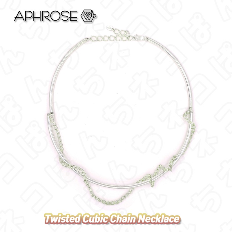 Twisted Cubic Chain Necklace 韓国ファション 正規品