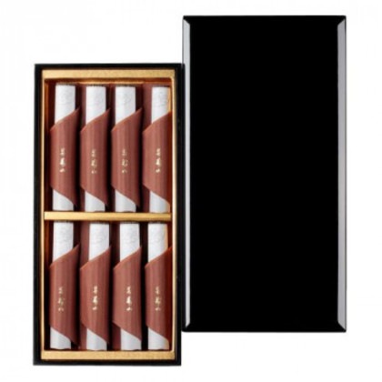 日本香堂 沈香寿山 漆箱短寸8入り 571752