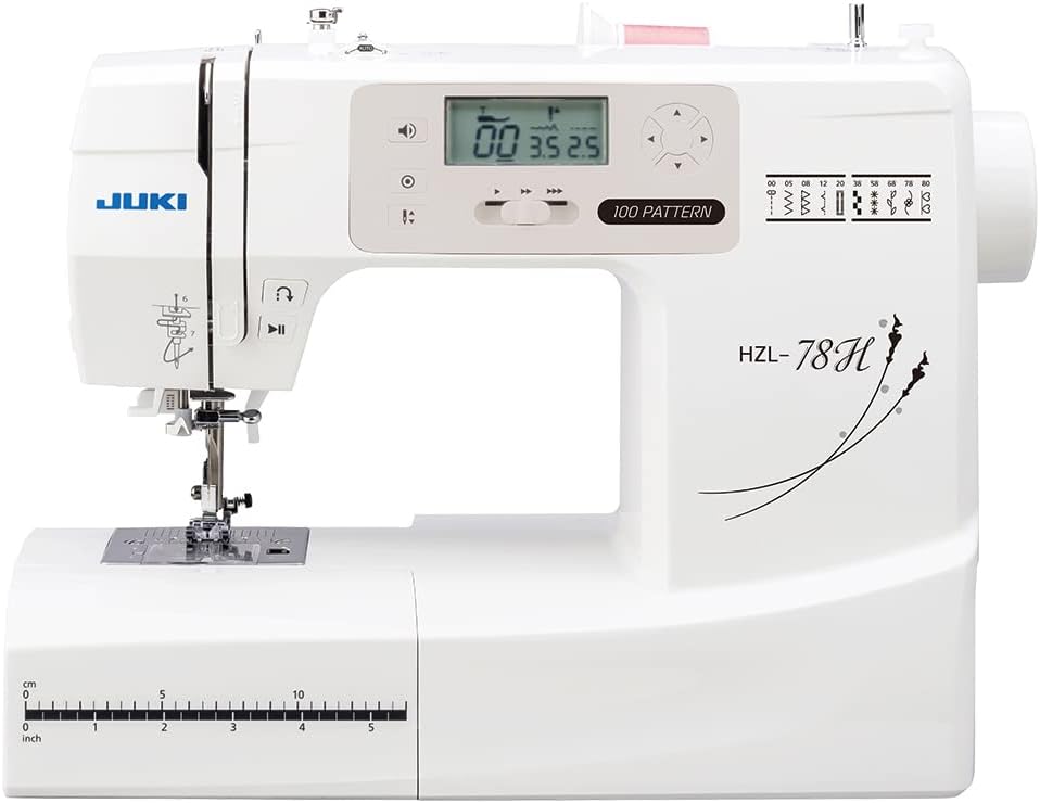 ジューキ ワイドテーブル付 フットコントローラー付 コンピュータミシン オート糸調子 100パターンの縫い模様 HZL-78H