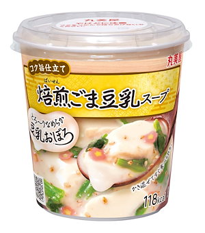 丸美屋食品工業 豆乳おぼろ 焙煎ごま豆乳スープ(カップスープ) 87.6g×6個