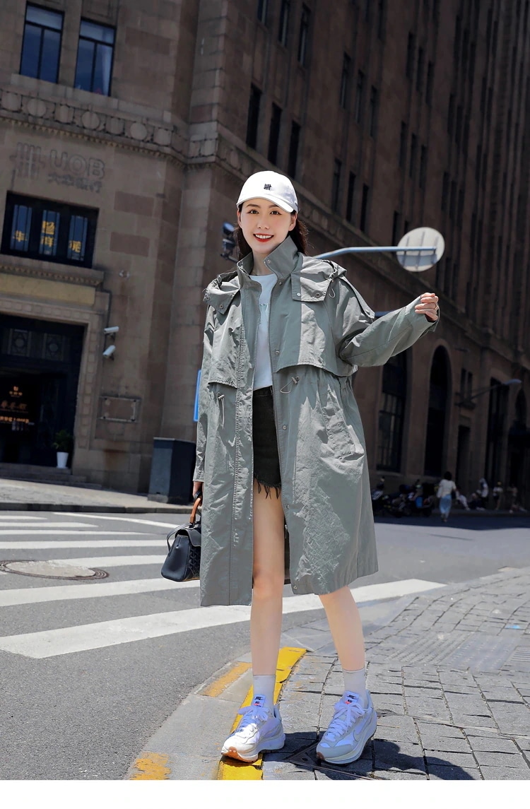 アウター ウインドブレーカー 長袖 ストレート フード付き ポケット かわいい きれいめ シンプル カジュアル おしゃれ お洒落 かっこいい ラフ 無地 10代 代 30代 レディース