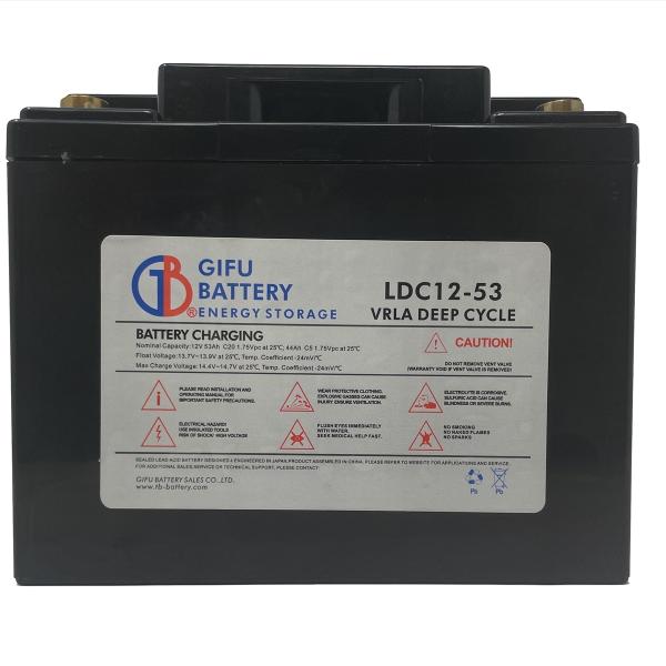 LDC12-53 新品 ディープサイクルバッテリー 本体 岐阜バッテリー 送料無料（本州四国九州）