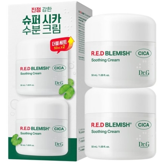 レッドブレミッシュ シカ スージング クリーム デュオ, 50ml x 2(鎮静クリーム / 敏感肌/ / 基礎化粧品 / 韓国化粧品 / 美容液 / セット / メガ割 / オールインワン)