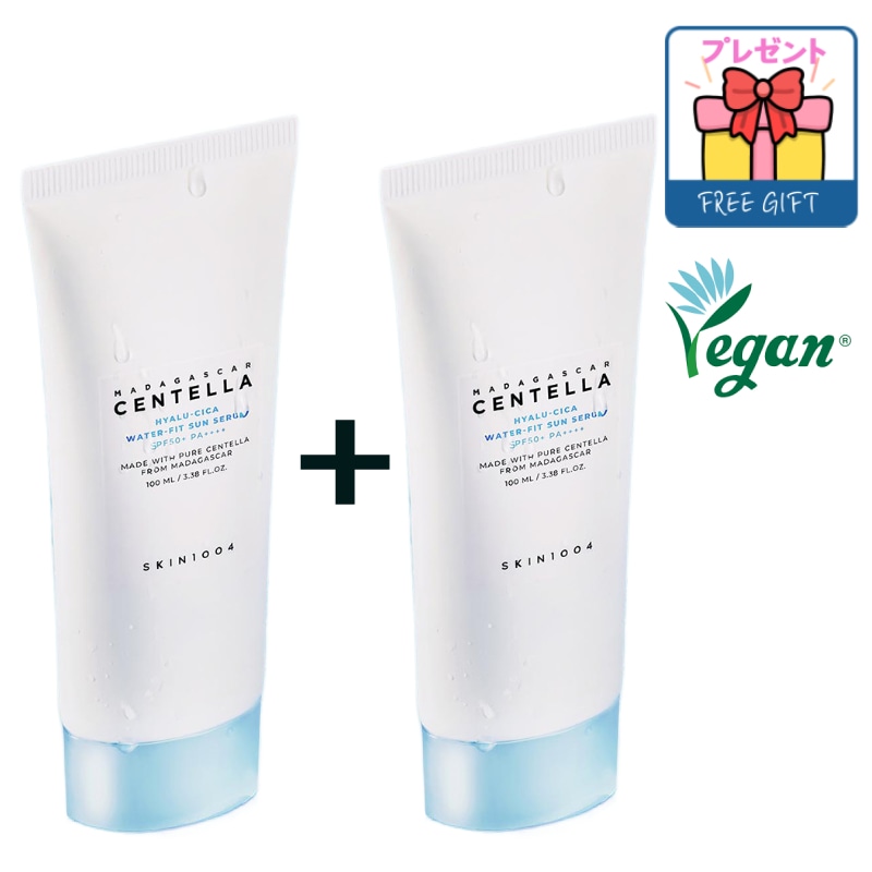 [大容量1+1] センテラ 日焼け止め100ml+100ml ヒアルーシカ ウォーターフィットサンセラムSPF50+ PA++++