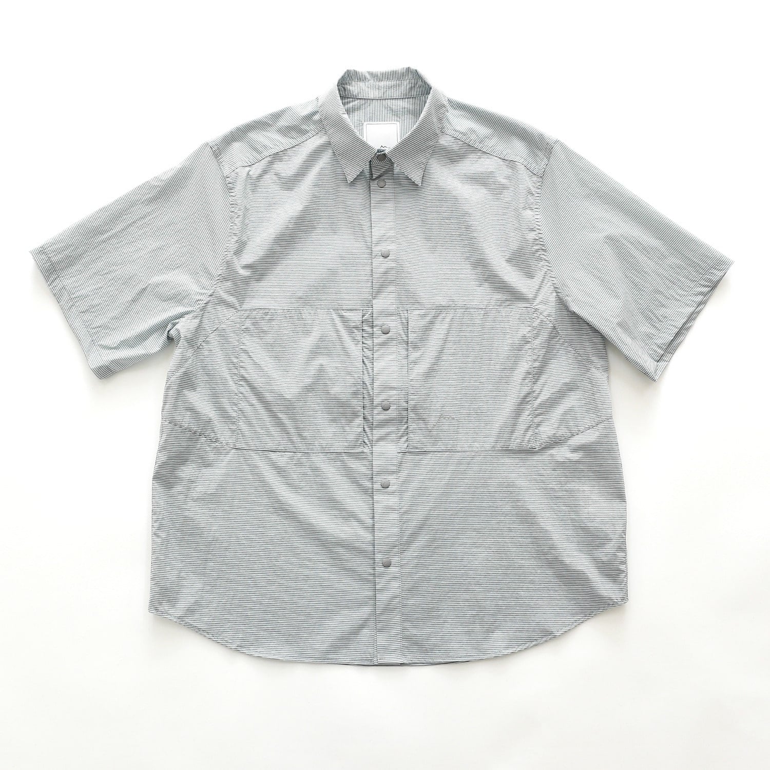 【CAYL】 25SS CHK 2POCKET SHORT SLEEVE SHIRTS : LIGHT GREY