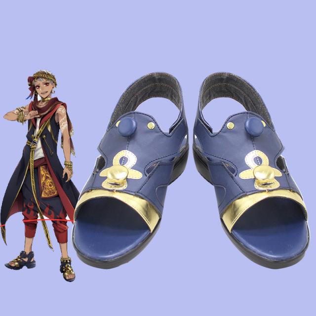 新タイプ追加 激安販売 ツイステッドワンダーランド ツイステ スカラビア寮 カリム・アルアジーム コスプレ靴 ブーツ 靴[CRS2466]