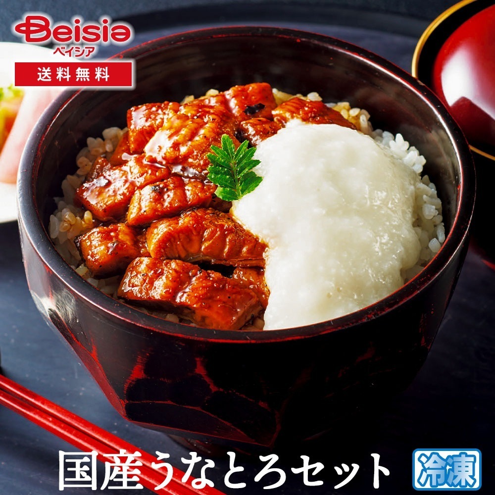 京料理六盛 国産うなとろセット うなぎ 鰻 ウナギ 蒲焼 蒲焼き うなとろ セット 国産 京料理 六盛 冷凍 ギフト 贈り物 土用の丑の日 お中元 夏ギフト お取り寄せ
