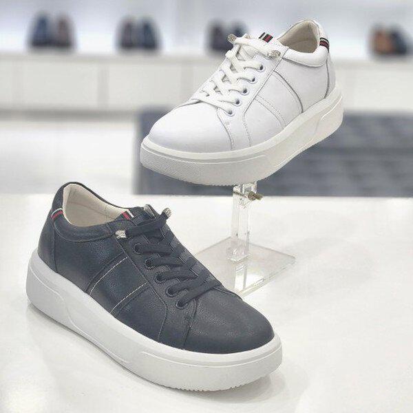 女性プラットフォームデイリーカップソールスニーカー322394ホワイト_JK