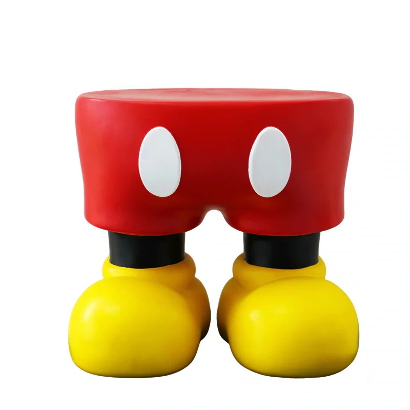 ミッキー ミニスツール 24cm 玄関用 シューズスツール 換鞋凳 スツール オットマン ミニスツール 矮凳 小凳子 かわいい 子供用 リビング 家庭用