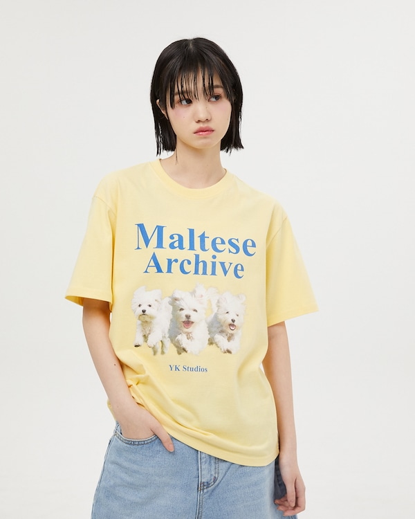 Qoo10 WaiKei 無地 半袖 プリント レタリング Tシャ