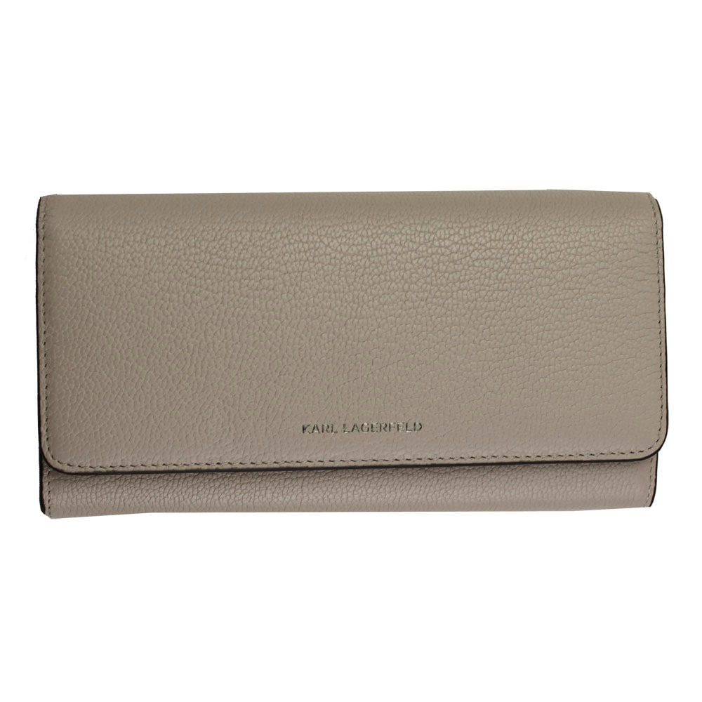 長財布 K/VEKTOR コンチネンタル フラップ ウォレット レザー ピンクベージュ系 201W3257