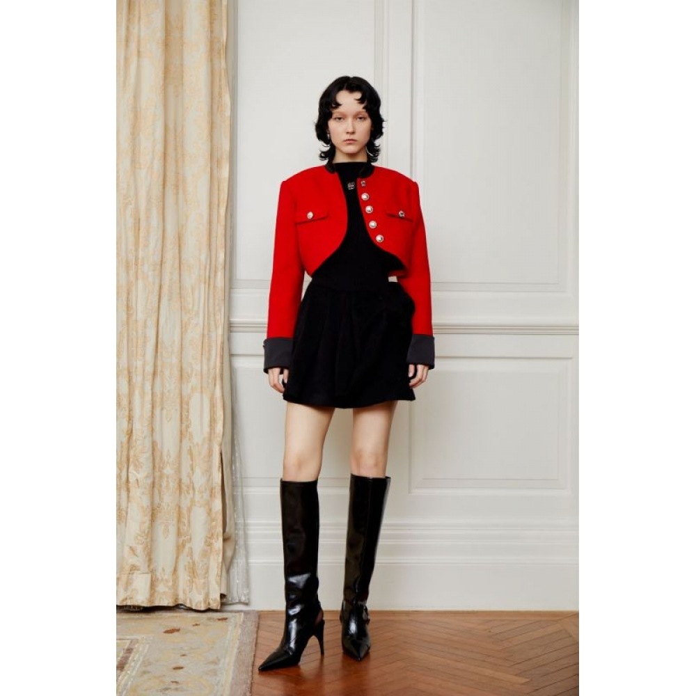 オッドッドレディーススタンドカラーキャバリエクロップドジャケット ODTD-AWCC2028