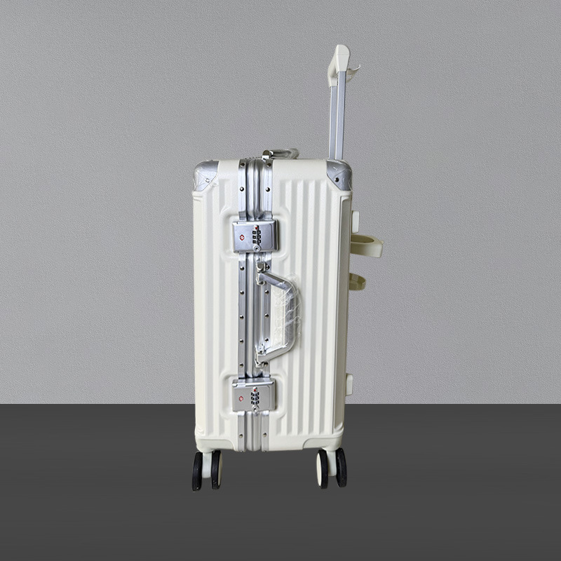 ワンピース配信37オープンマルチファンクションスーツケース新しい学生アルミニウムフレームトロリーケースユニバーサルホイールパスワードボックスボックストラベル