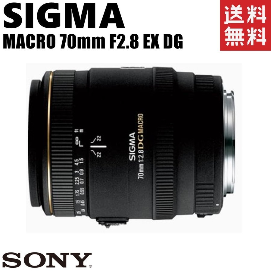 MACRO 70mm F2.8 EX DG ソニーAマウント 単焦点マクロ レンズ カメラ 中古