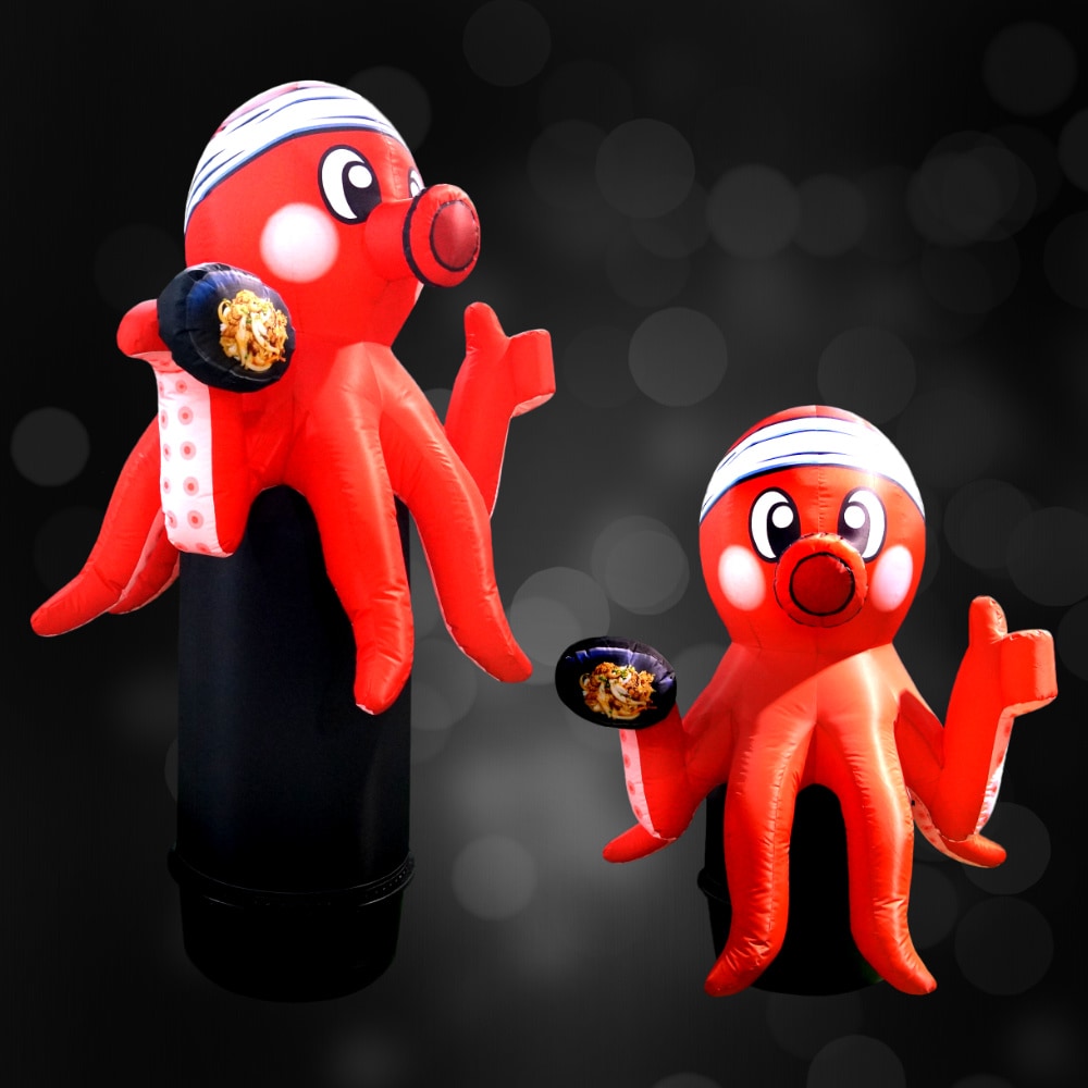 [たこ焼き] イイダコ エアー看板 立体看板 膨らむ看板 店舗看板 目立つ看板 大型看板