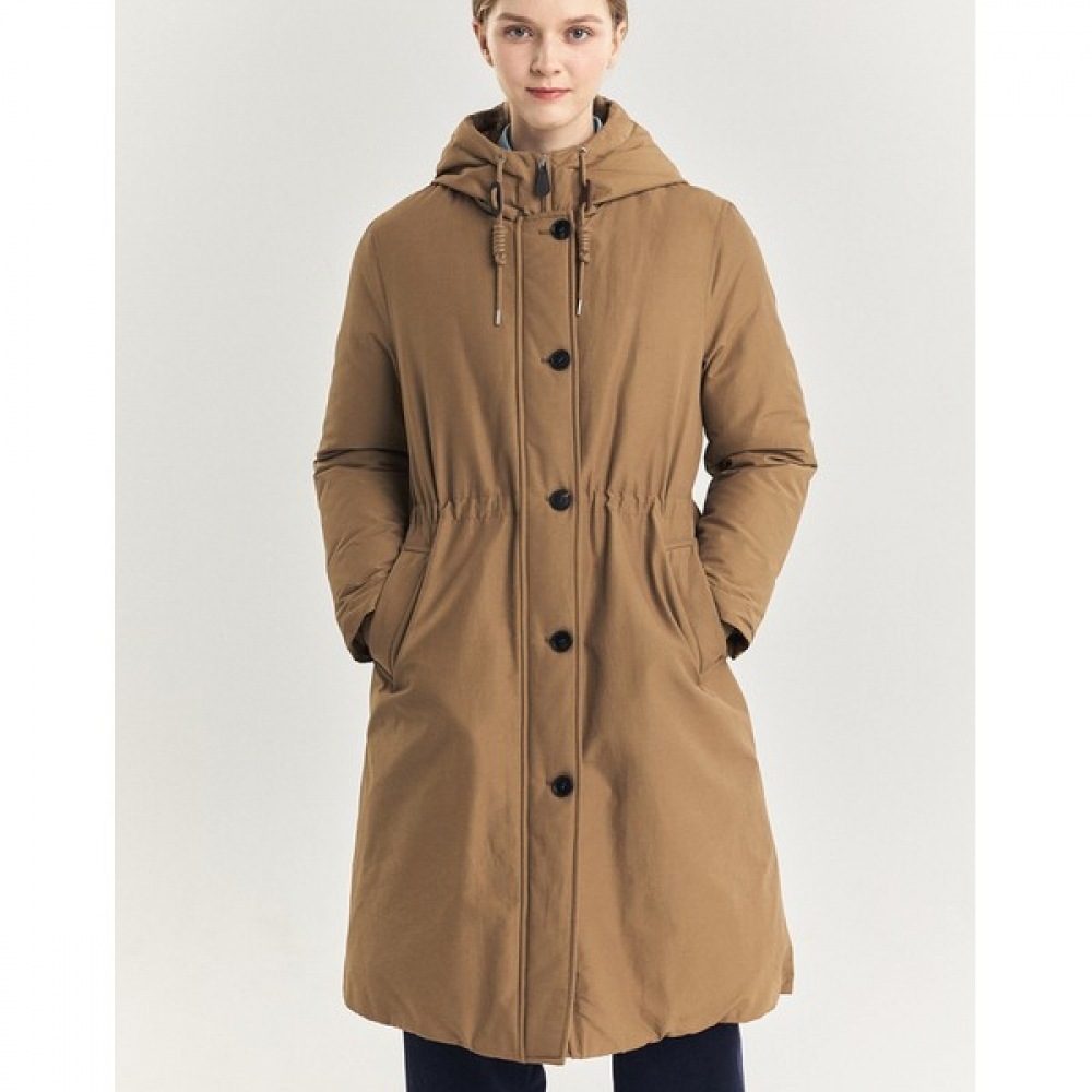 (ヘッジズレディース) 24FW ナイトロングヘビーグースダウンジャンパーキャメル HSJU4D006CM