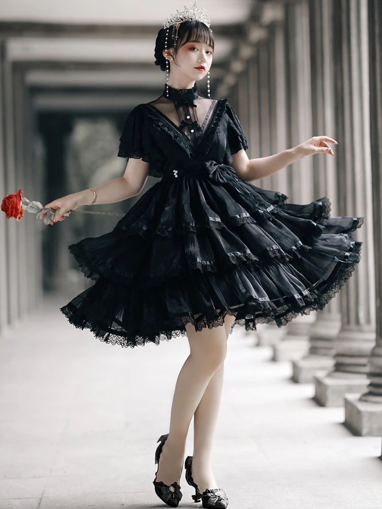 【激安本日限定】ロリータ ワンピースロリータ ハロウィン 衣装 プリンセスドレス 彰化衛 ゴージャス クラ エレガント ロリータ スカート