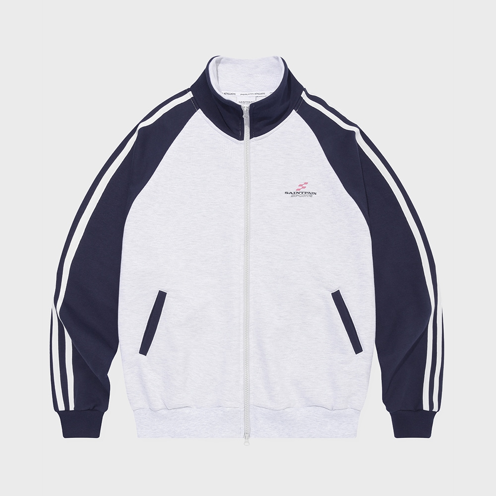 SP BLOCK RAGLAN TRACK JACKET-ASHMELANGE