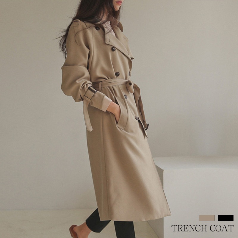 【全店任意2枚購入で100円OFF】トレンチコート レディース 春 秋 冬 スプリングコート ロングコート 羽織り トレンチ アウター コート ロング ロング丈 裏地付き デザイン 通勤 オフィス 入