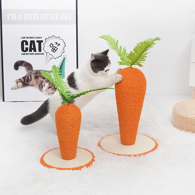 猫クライミングフレーム 猫爪とぎ板 猫爪とぎポスト 猫おもちゃ ット 猫 サイザル大 ニンジン ット用品